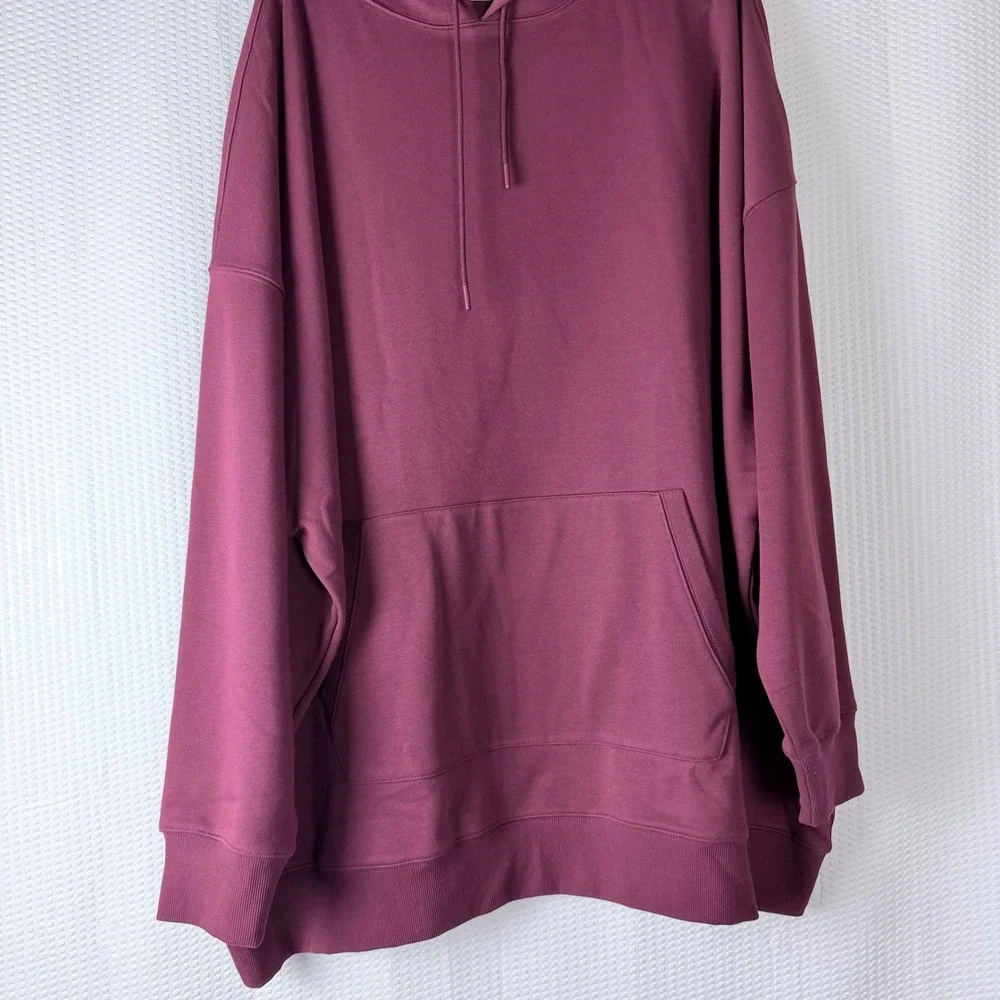Yitty 4X Oversized Burgundy Pullover Hoodie Dress Sweater Pocket  NWT Cozy - Picture 4 of 10